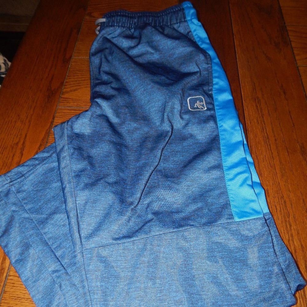Men's AND1 Athletic Pants  - Blue - Size Large - Elastic / Tie Waist